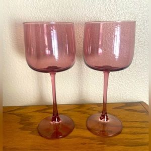Our Place tinted wine glasses, set of 2.